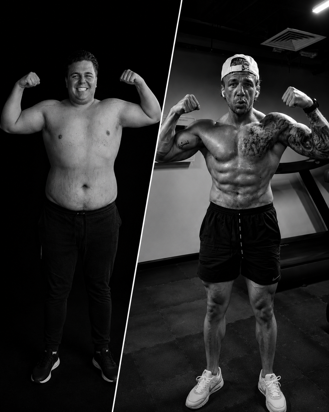 Leroy — before and after his own transformation
